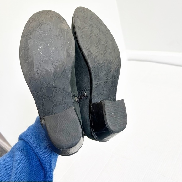 🌷SALE Vionic Roselyn Nubuck Leather Ankle Boots Size 6 Black Heeled - Picture 8 of 14